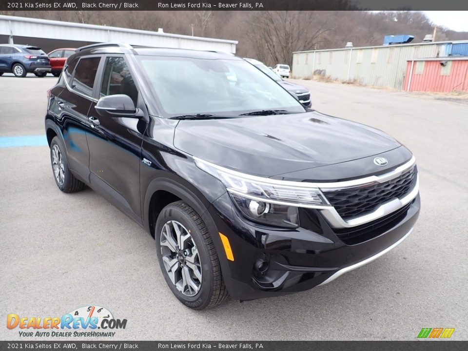 2021 Kia Seltos EX AWD Black Cherry / Black Photo #2