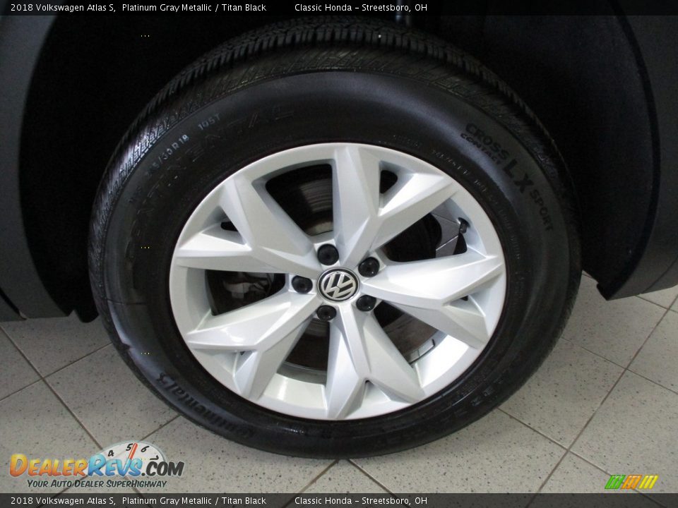 2018 Volkswagen Atlas S Platinum Gray Metallic / Titan Black Photo #11