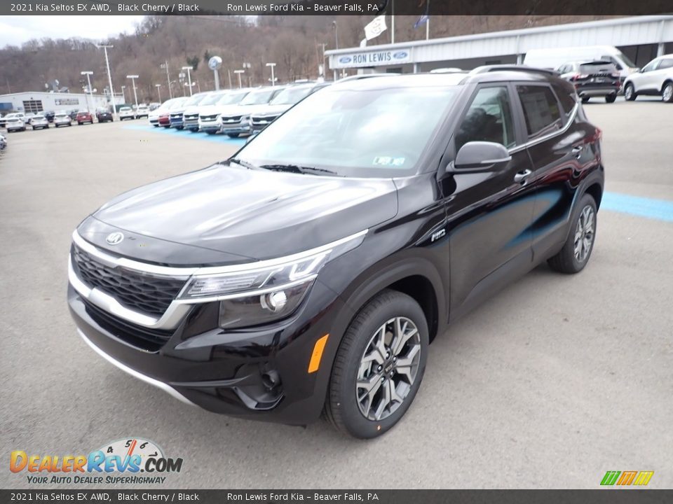 2021 Kia Seltos EX AWD Black Cherry / Black Photo #4