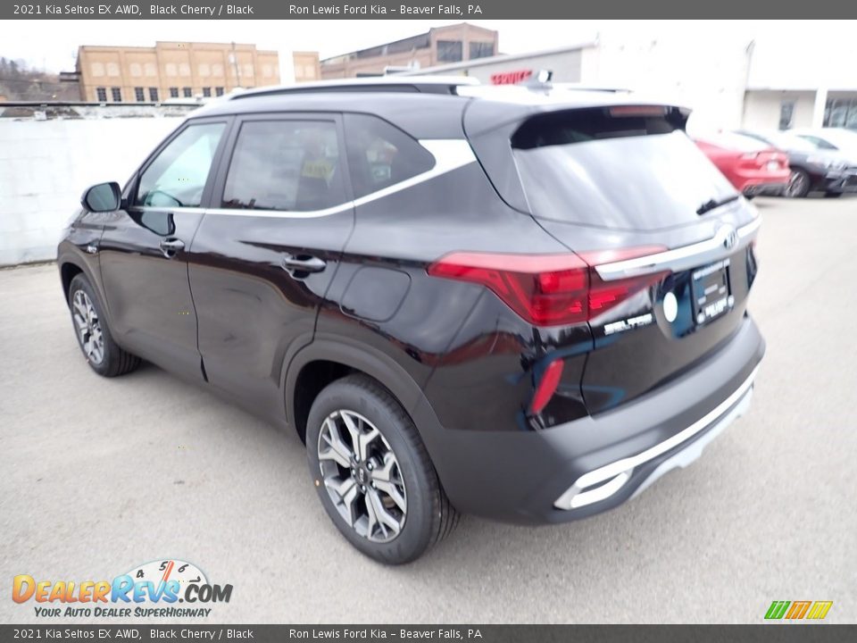 2021 Kia Seltos EX AWD Black Cherry / Black Photo #5