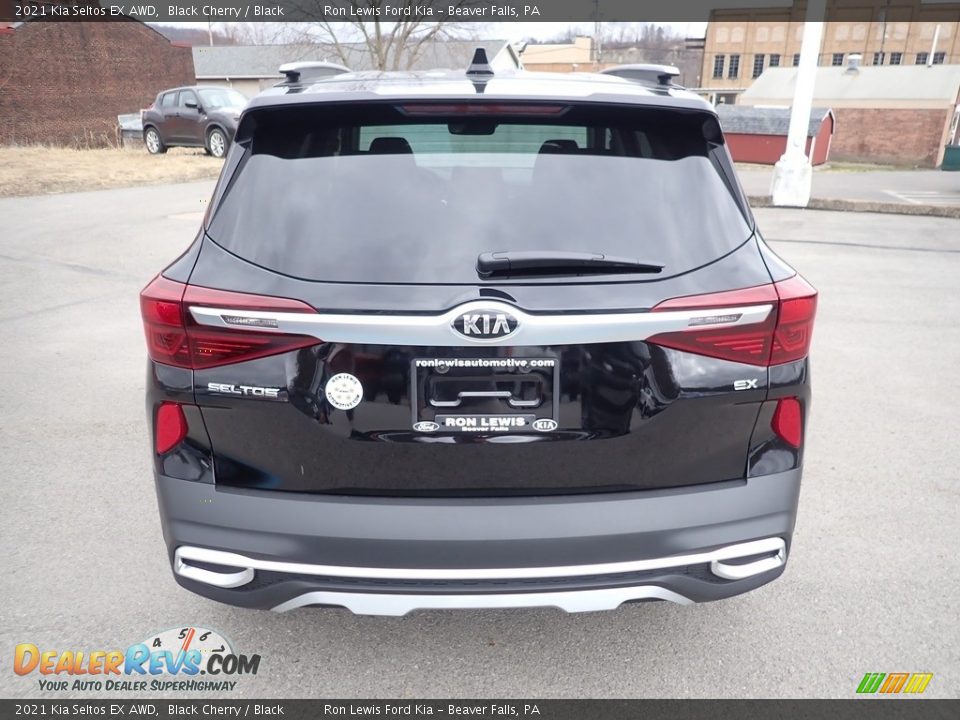 2021 Kia Seltos EX AWD Black Cherry / Black Photo #6