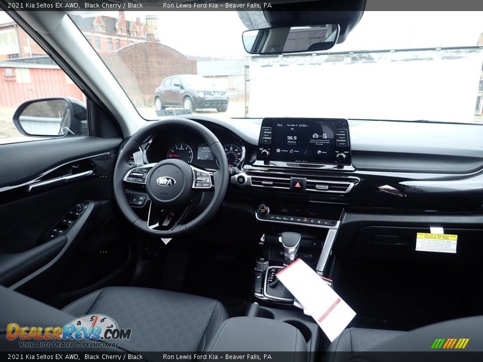 2021 Kia Seltos EX AWD Black Cherry / Black Photo #9