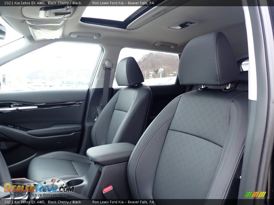 2021 Kia Seltos EX AWD Black Cherry / Black Photo #15