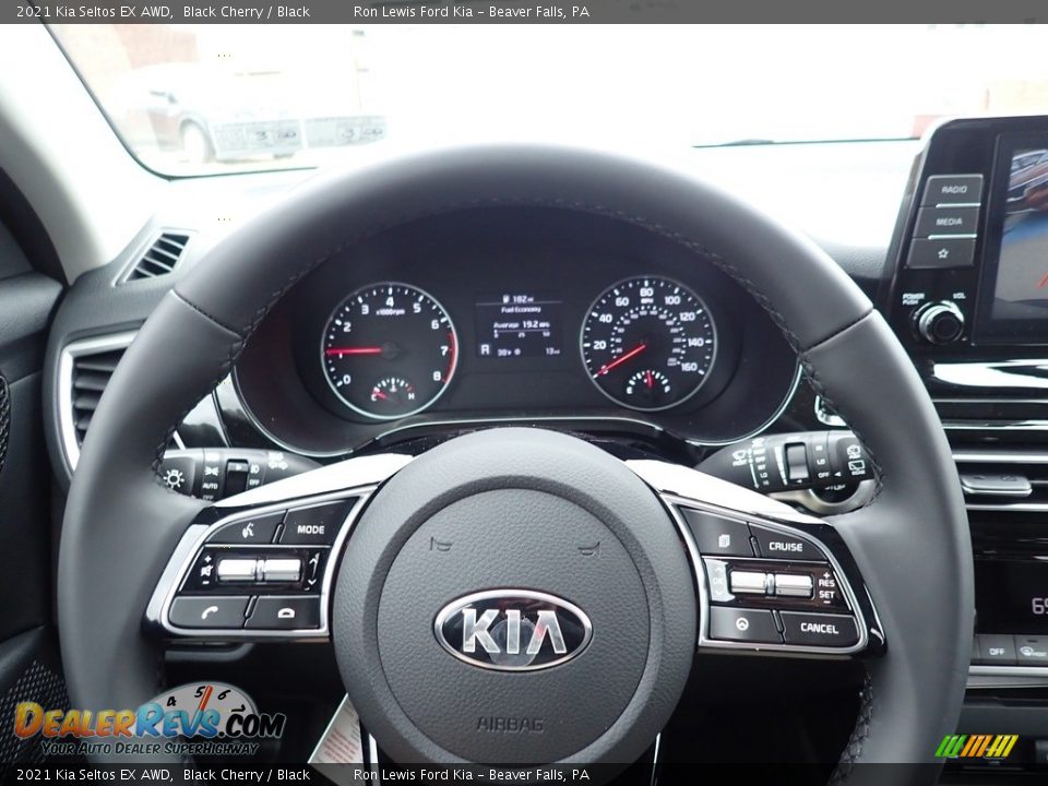 2021 Kia Seltos EX AWD Black Cherry / Black Photo #20