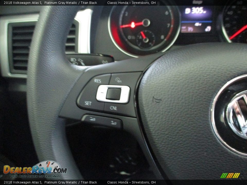 2018 Volkswagen Atlas S Platinum Gray Metallic / Titan Black Photo #30