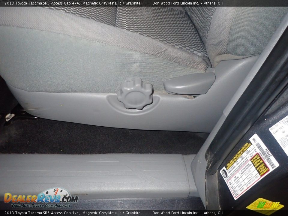 2013 Toyota Tacoma SR5 Access Cab 4x4 Magnetic Gray Metallic / Graphite Photo #21