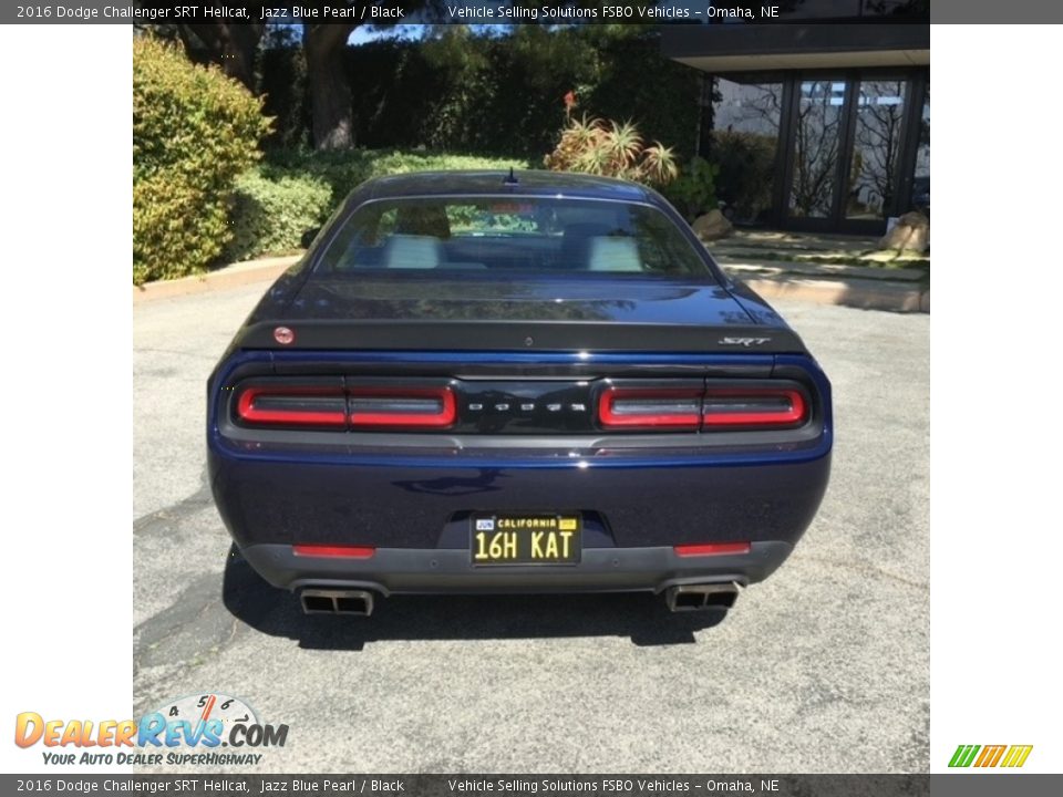 2016 Dodge Challenger SRT Hellcat Jazz Blue Pearl / Black Photo #9