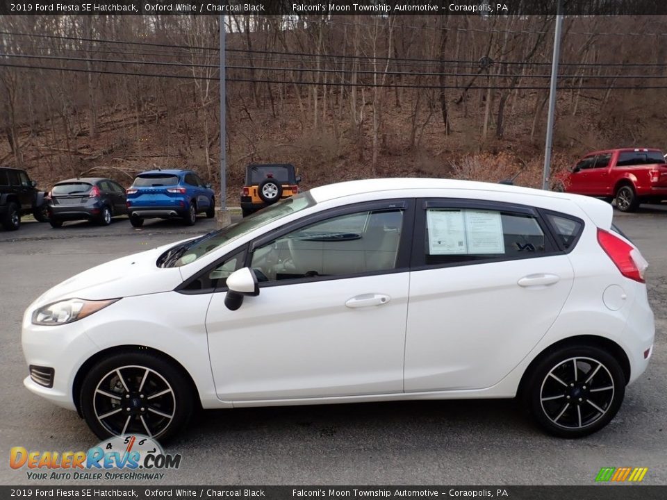 2019 Ford Fiesta SE Hatchback Oxford White / Charcoal Black Photo #6