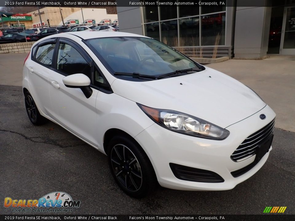 2019 Ford Fiesta SE Hatchback Oxford White / Charcoal Black Photo #9