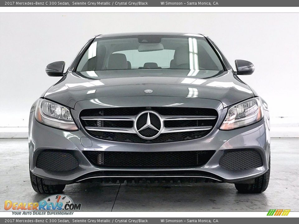 2017 Mercedes-Benz C 300 Sedan Selenite Grey Metallic / Crystal Grey/Black Photo #2