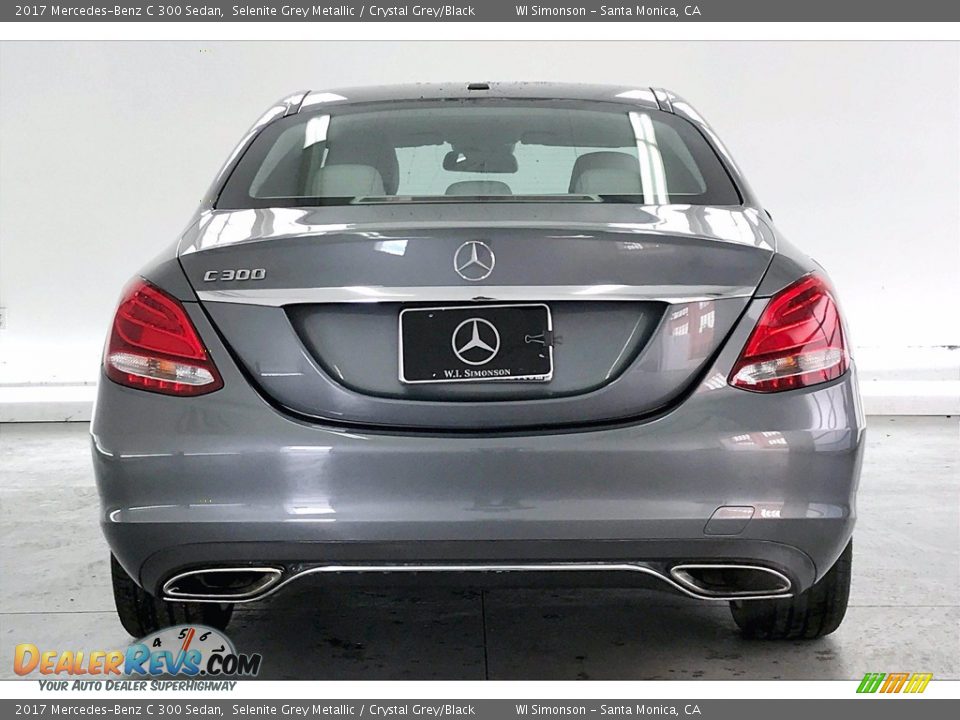 2017 Mercedes-Benz C 300 Sedan Selenite Grey Metallic / Crystal Grey/Black Photo #3