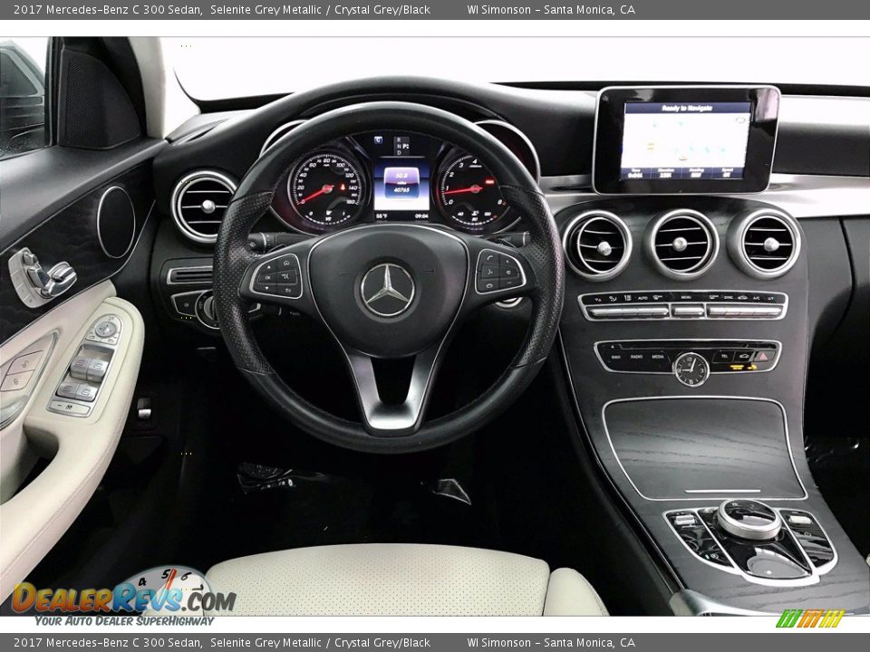 2017 Mercedes-Benz C 300 Sedan Selenite Grey Metallic / Crystal Grey/Black Photo #4