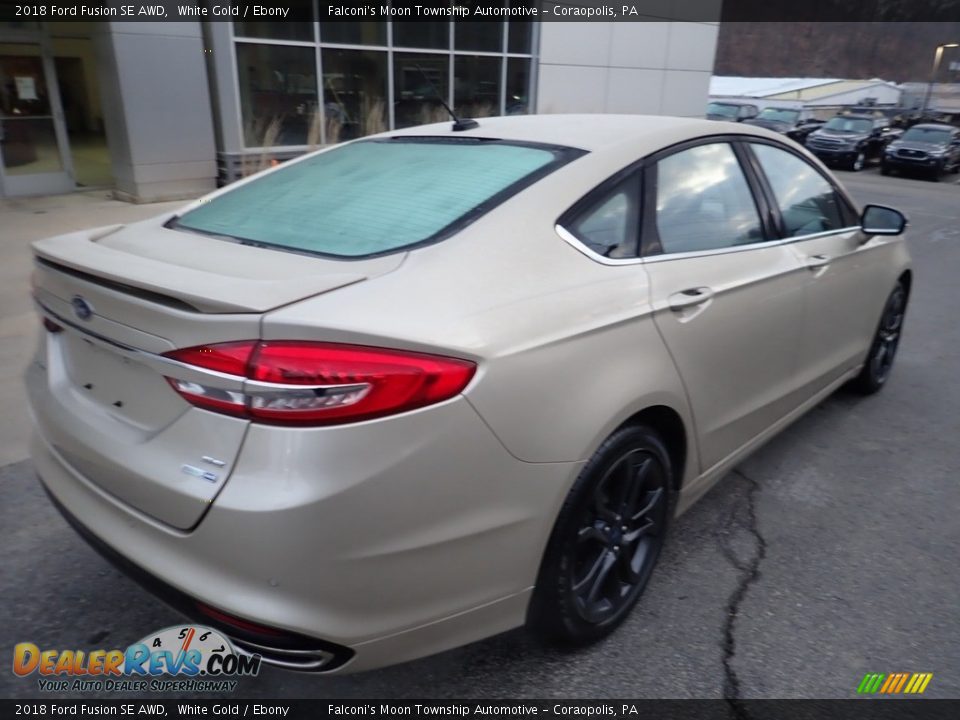 2018 Ford Fusion SE AWD White Gold / Ebony Photo #2