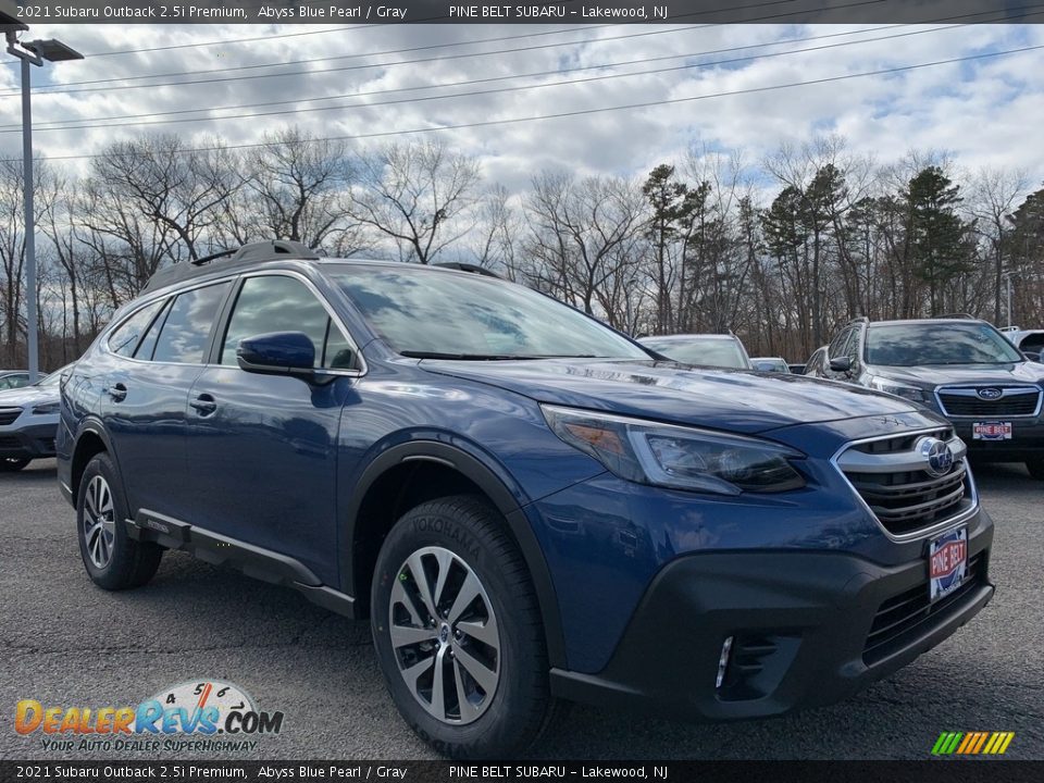 2021 Subaru Outback 2.5i Premium Abyss Blue Pearl / Gray Photo #1