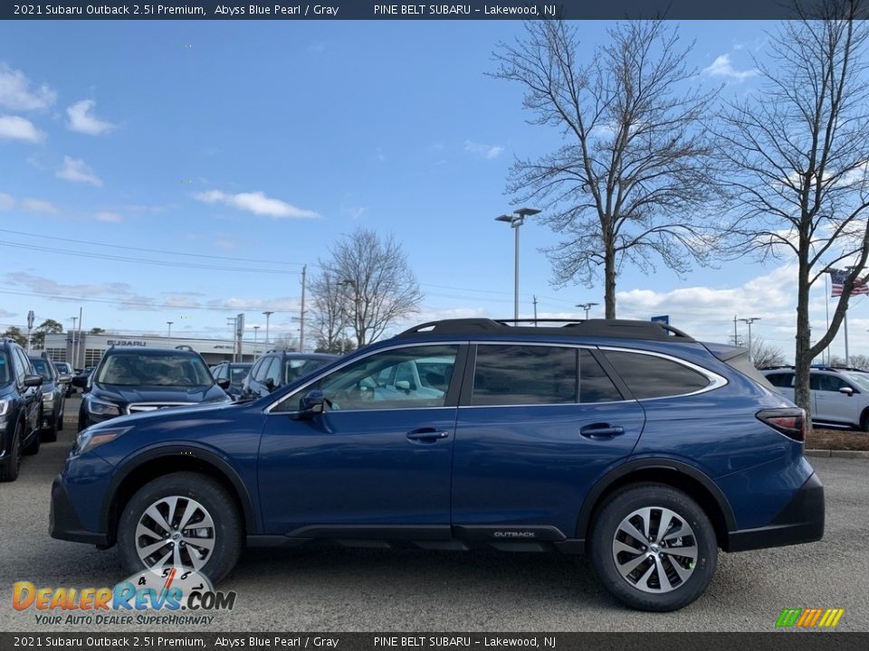 2021 Subaru Outback 2.5i Premium Abyss Blue Pearl / Gray Photo #4