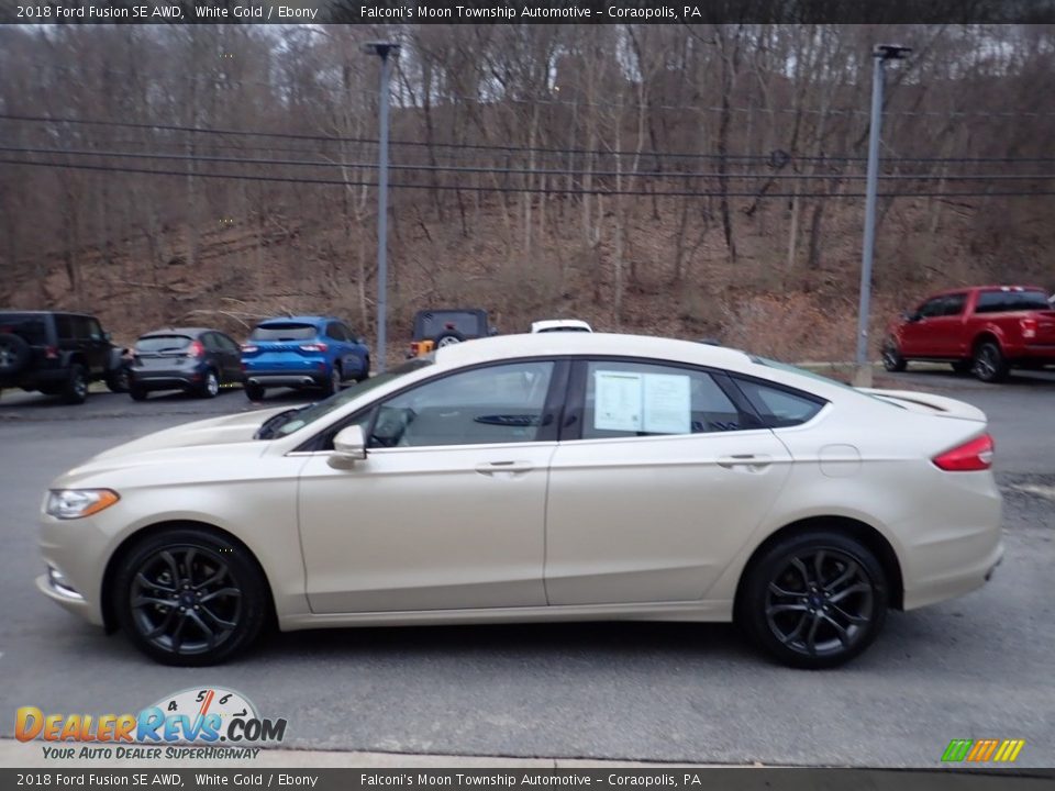 White Gold 2018 Ford Fusion SE AWD Photo #6