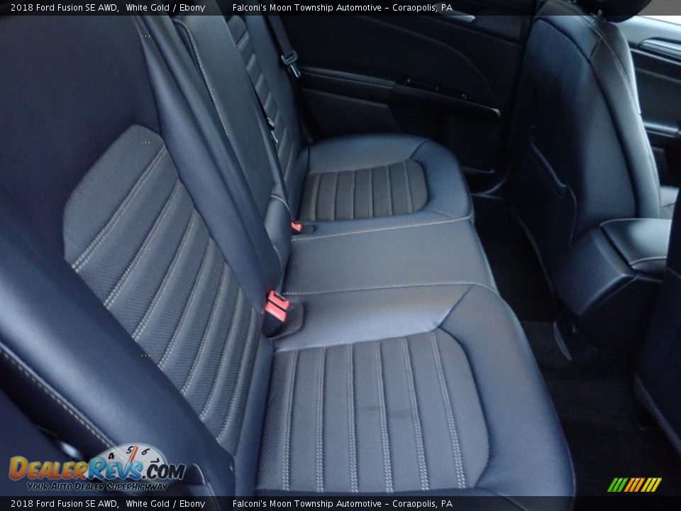Rear Seat of 2018 Ford Fusion SE AWD Photo #15