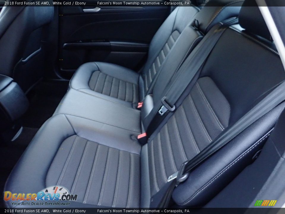 Rear Seat of 2018 Ford Fusion SE AWD Photo #17
