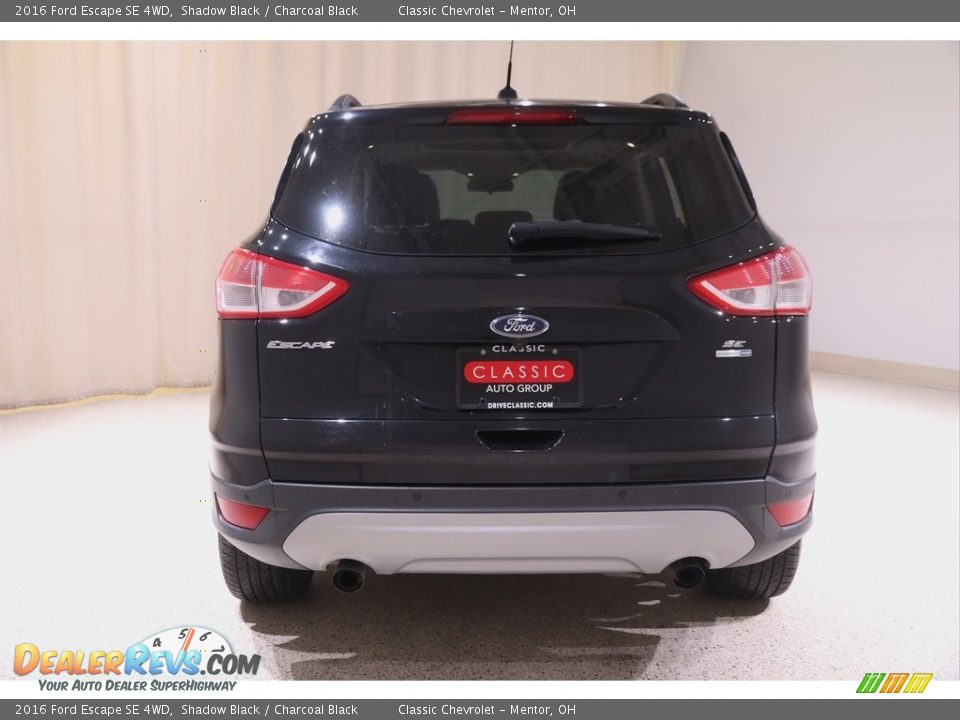 2016 Ford Escape SE 4WD Shadow Black / Charcoal Black Photo #19