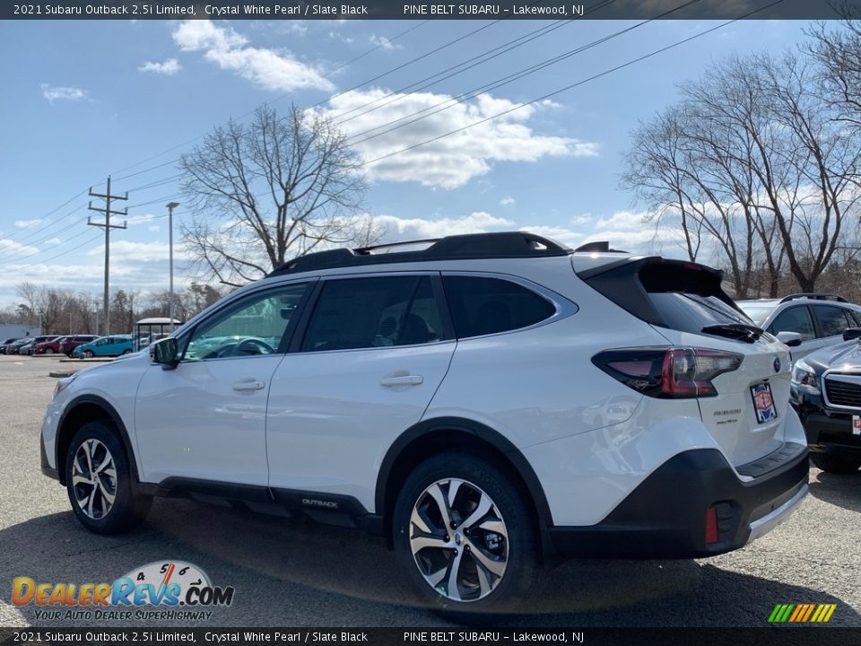 2021 Subaru Outback 2.5i Limited Crystal White Pearl / Slate Black Photo #6