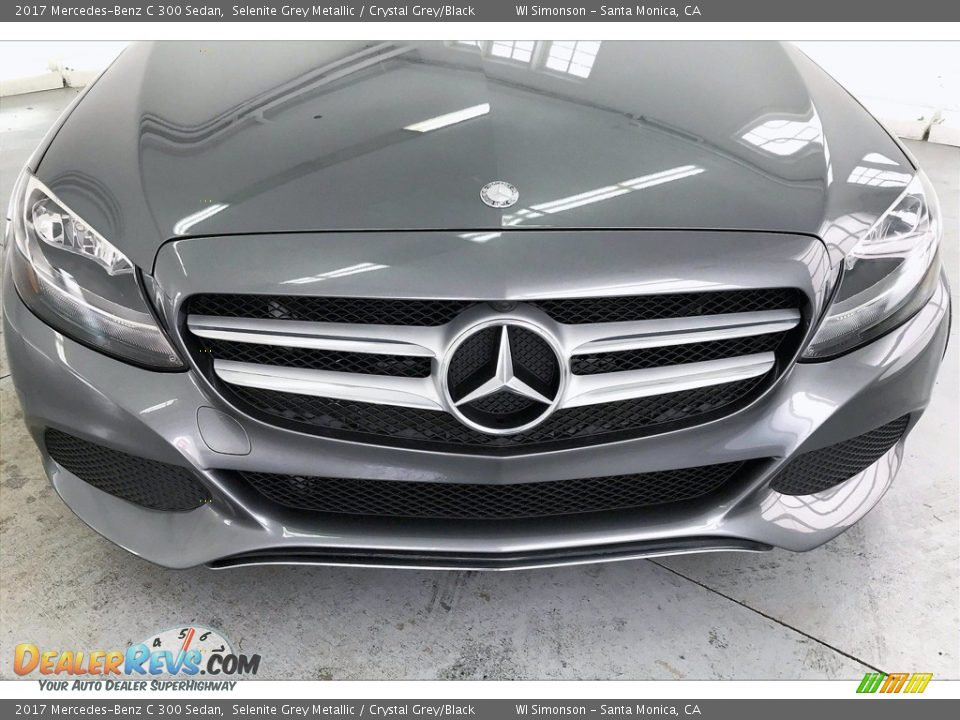2017 Mercedes-Benz C 300 Sedan Selenite Grey Metallic / Crystal Grey/Black Photo #30