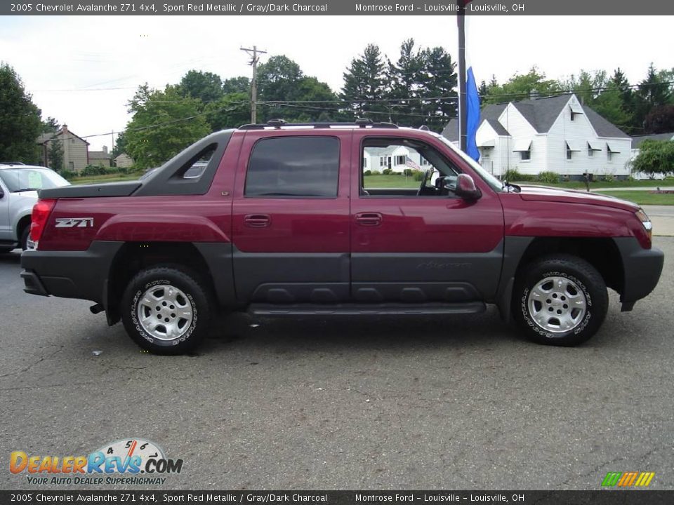 2005 Chevrolet Avalanche Z71 4x4 Sport Red Metallic / Gray/Dark Charcoal Photo #6