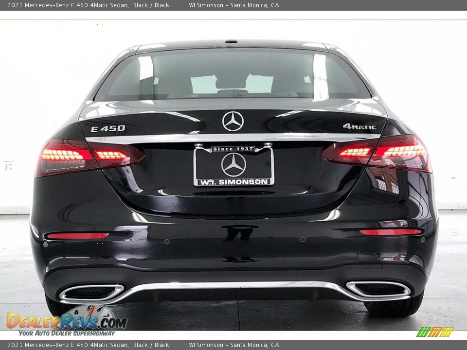 2021 Mercedes-Benz E 450 4Matic Sedan Black / Black Photo #3