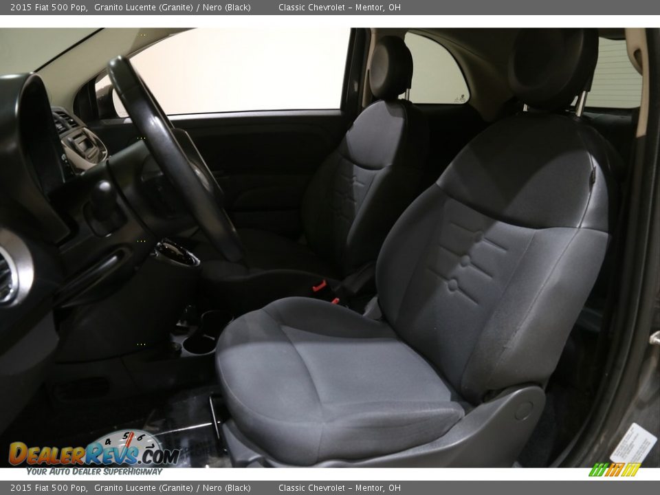 Front Seat of 2015 Fiat 500 Pop Photo #5