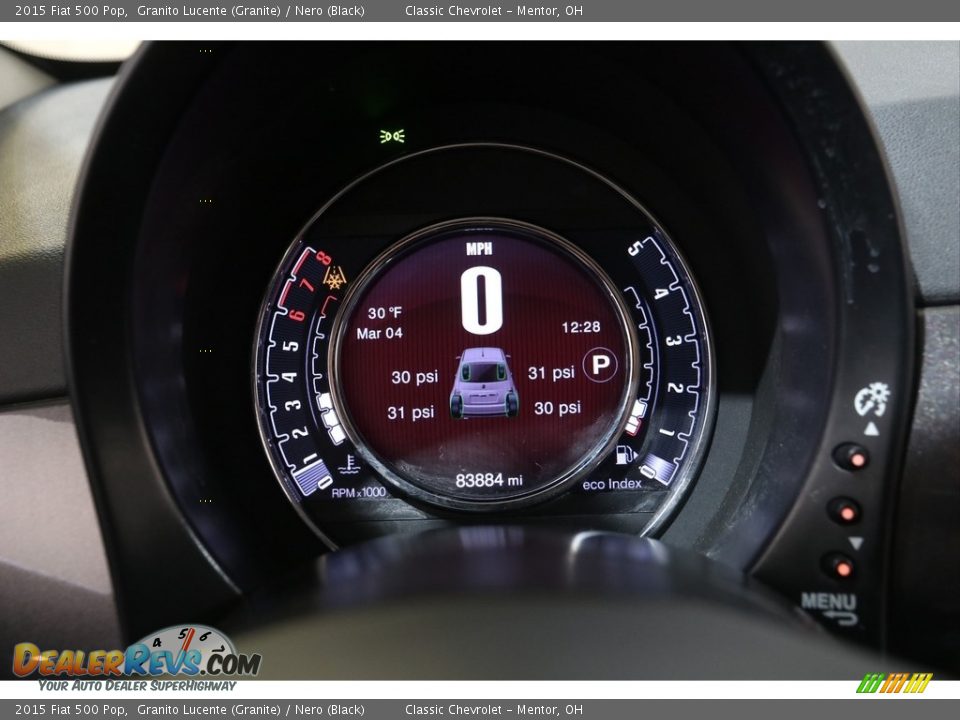 2015 Fiat 500 Pop Gauges Photo #8