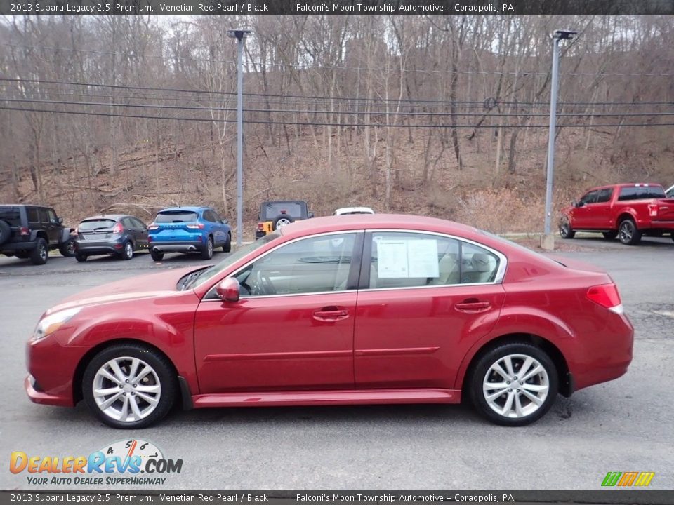 2013 Subaru Legacy 2.5i Premium Venetian Red Pearl / Black Photo #5