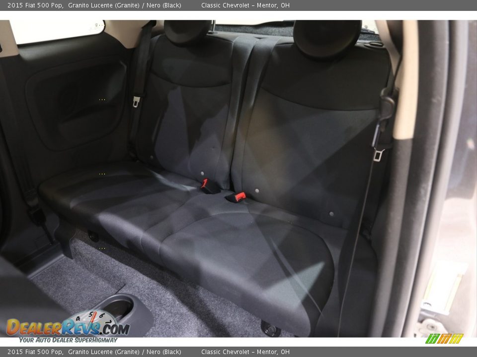 2015 Fiat 500 Pop Granito Lucente (Granite) / Nero (Black) Photo #16