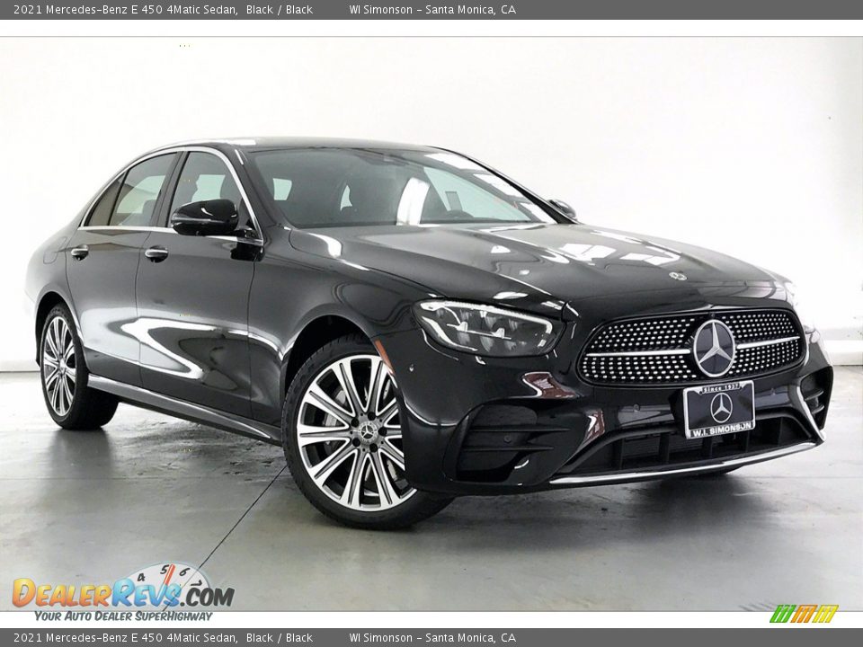 2021 Mercedes-Benz E 450 4Matic Sedan Black / Black Photo #12