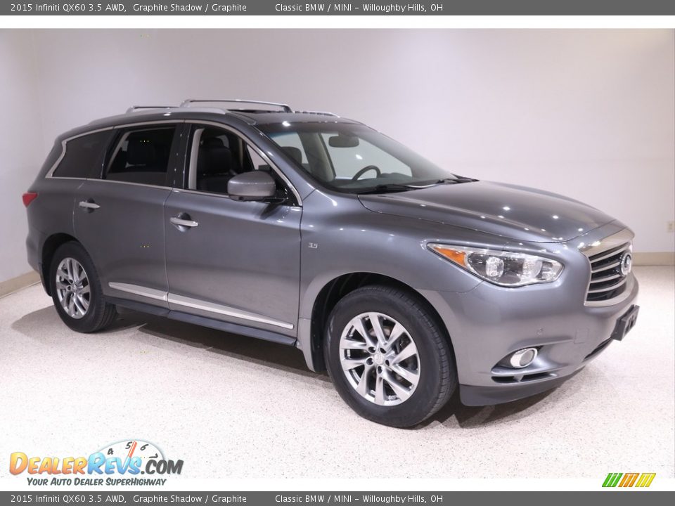 2015 Infiniti QX60 3.5 AWD Graphite Shadow / Graphite Photo #1