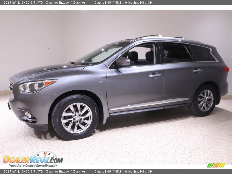 2015 Infiniti QX60 3.5 AWD Graphite Shadow / Graphite Photo #3