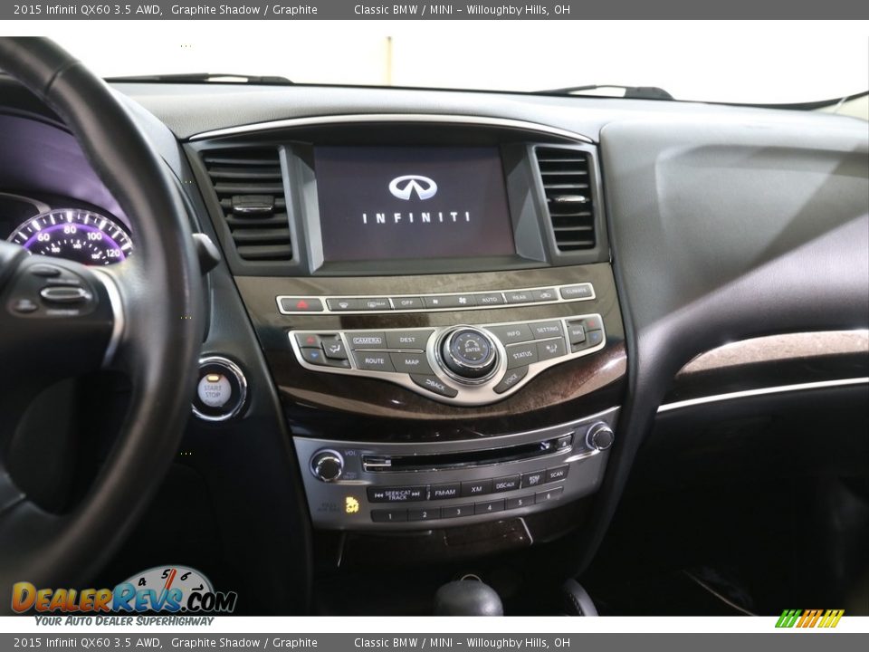 2015 Infiniti QX60 3.5 AWD Graphite Shadow / Graphite Photo #9