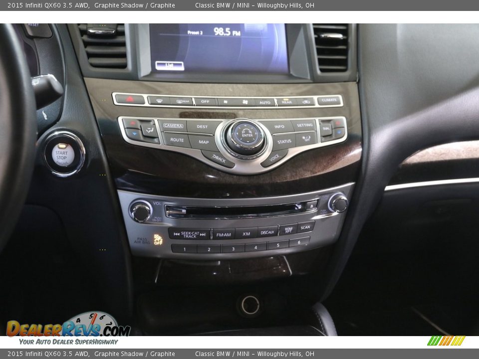 2015 Infiniti QX60 3.5 AWD Graphite Shadow / Graphite Photo #15