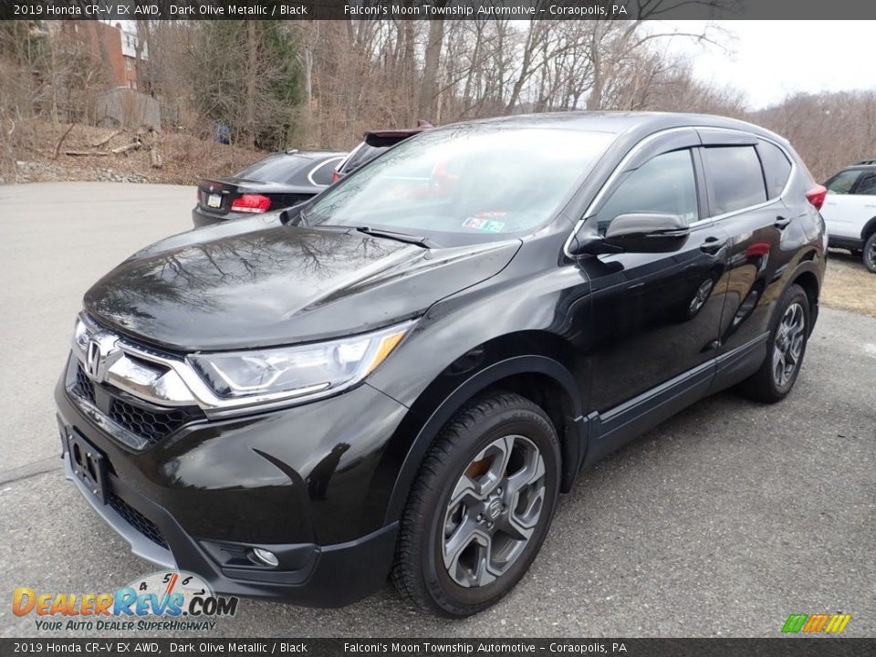 2019 Honda CR-V EX AWD Dark Olive Metallic / Black Photo #1