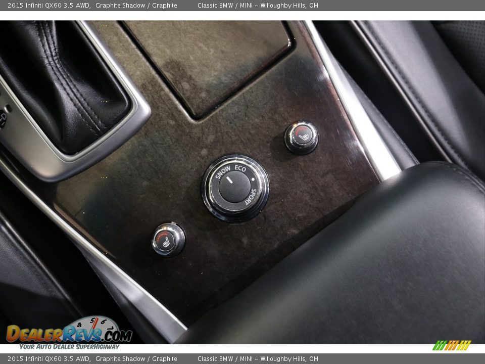 2015 Infiniti QX60 3.5 AWD Graphite Shadow / Graphite Photo #18