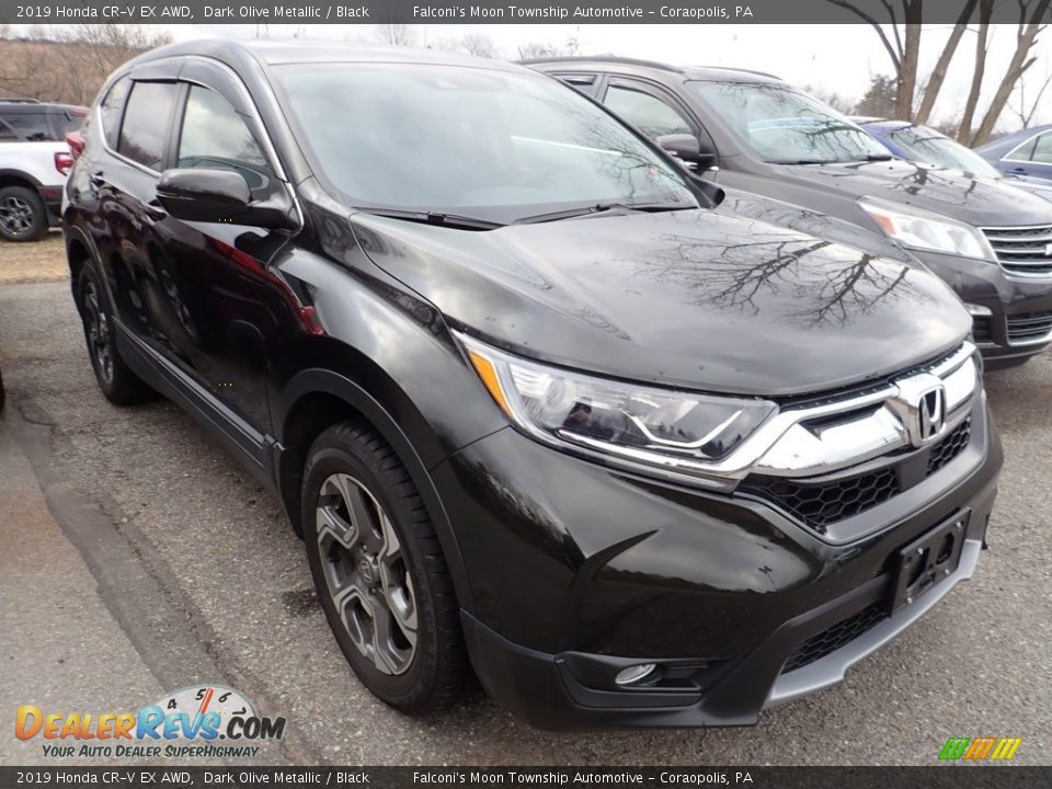 2019 Honda CR-V EX AWD Dark Olive Metallic / Black Photo #4