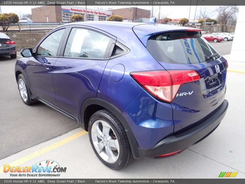 2016 Honda HR-V LX AWD Deep Ocean Pearl / Black Photo #3