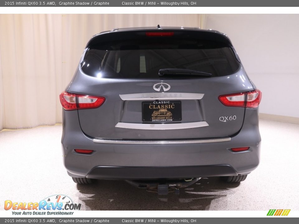 2015 Infiniti QX60 3.5 AWD Graphite Shadow / Graphite Photo #25