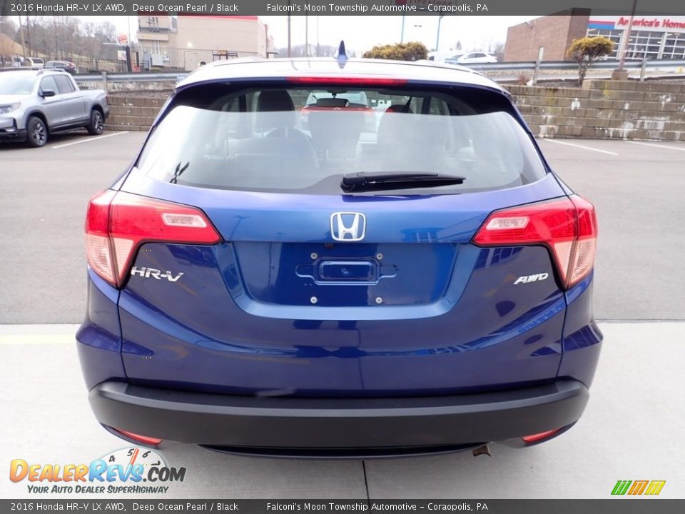 2016 Honda HR-V LX AWD Deep Ocean Pearl / Black Photo #4