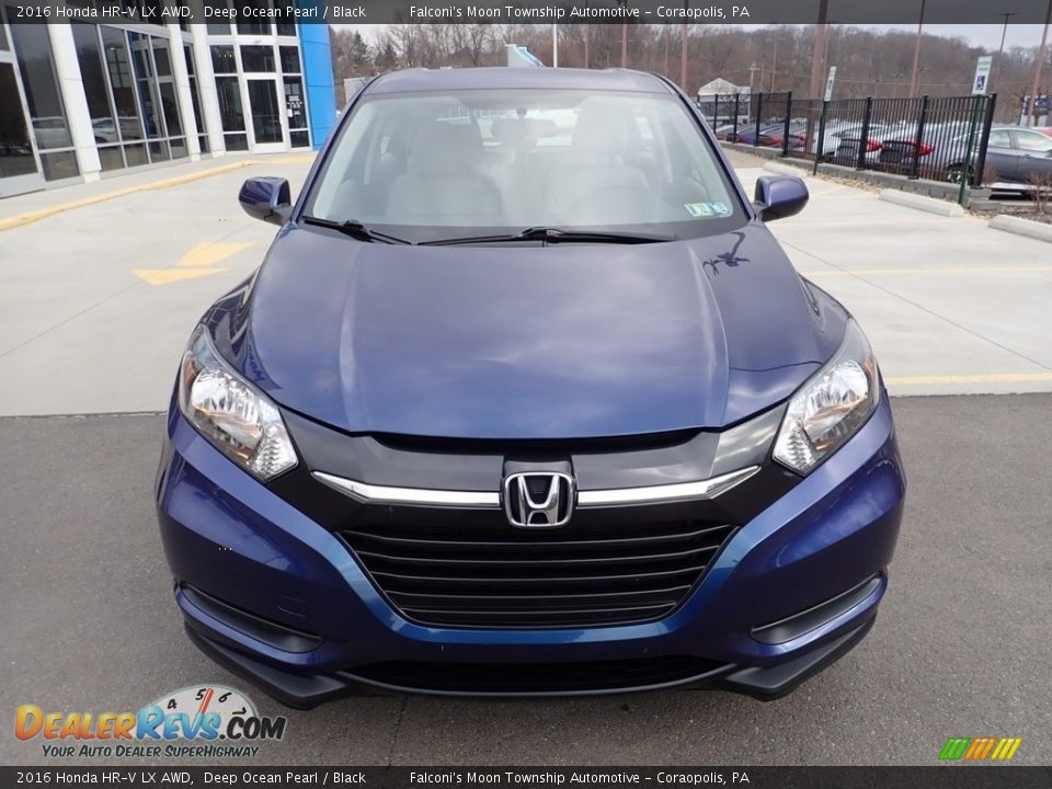 2016 Honda HR-V LX AWD Deep Ocean Pearl / Black Photo #9