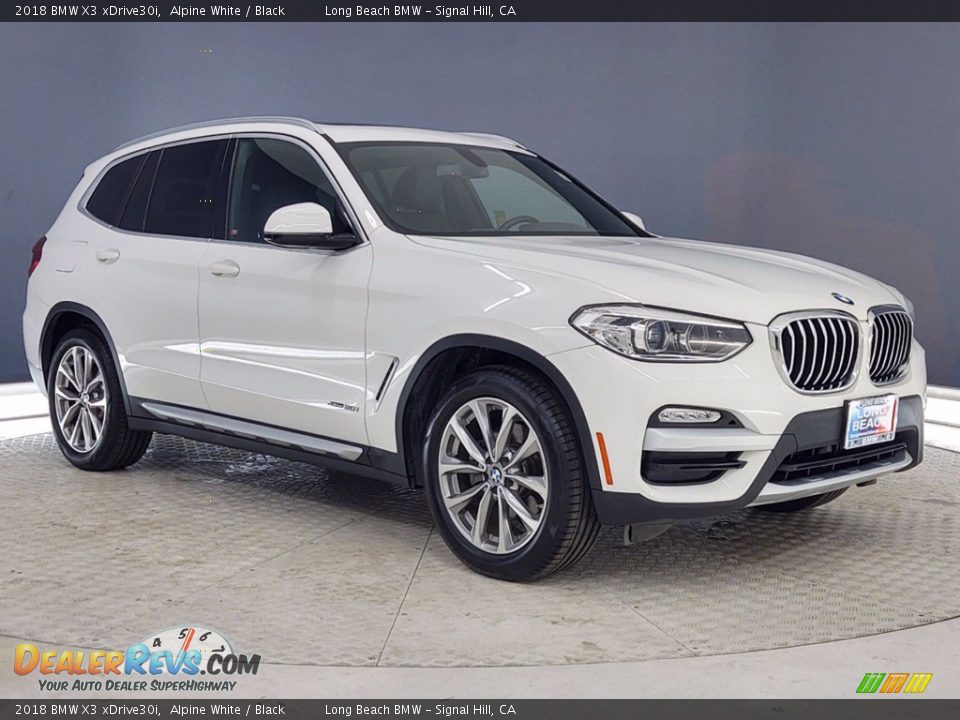 2018 BMW X3 xDrive30i Alpine White / Black Photo #1