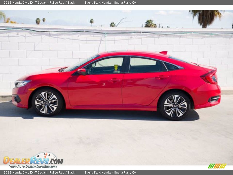 2018 Honda Civic EX-T Sedan Rallye Red / Black Photo #8