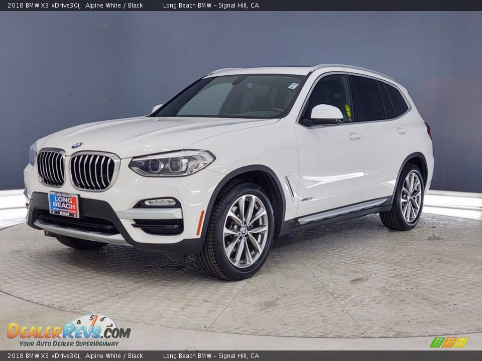 2018 BMW X3 xDrive30i Alpine White / Black Photo #3