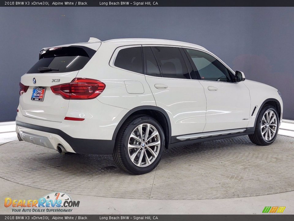 2018 BMW X3 xDrive30i Alpine White / Black Photo #5