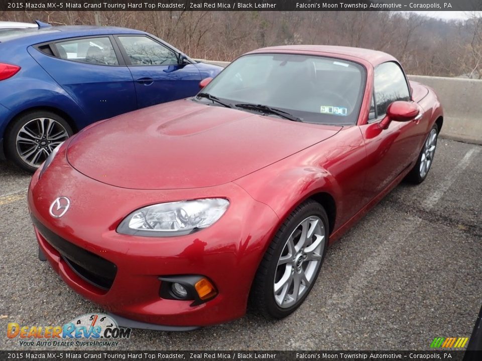 2015 Mazda MX-5 Miata Grand Touring Hard Top Roadster Zeal Red Mica / Black Leather Photo #1