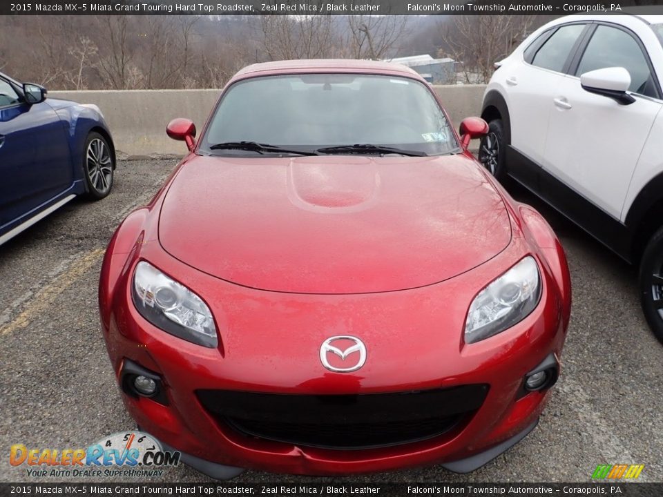 2015 Mazda MX-5 Miata Grand Touring Hard Top Roadster Zeal Red Mica / Black Leather Photo #3