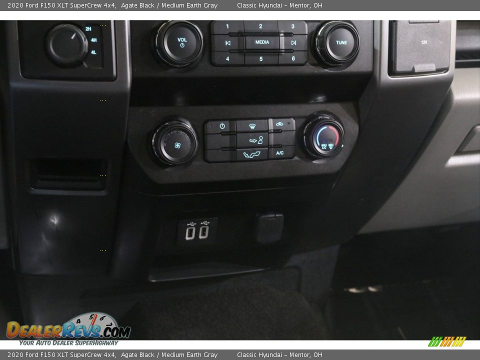 2020 Ford F150 XLT SuperCrew 4x4 Agate Black / Medium Earth Gray Photo #11